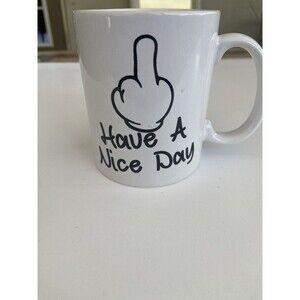 Ceramic Coffee Mug Have A Nice Day White Kitchen Christmas Gift Camping Novelty